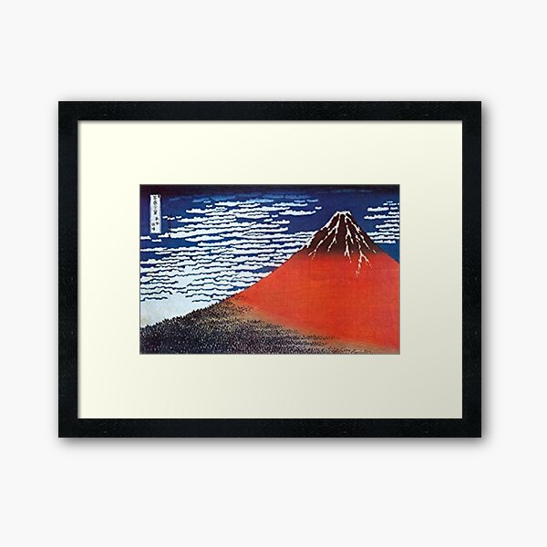 Mount Fuji By Hokusai  Framed Art Print