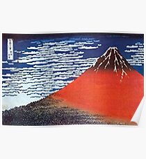 Berg Fuji durch Hokusai Poster