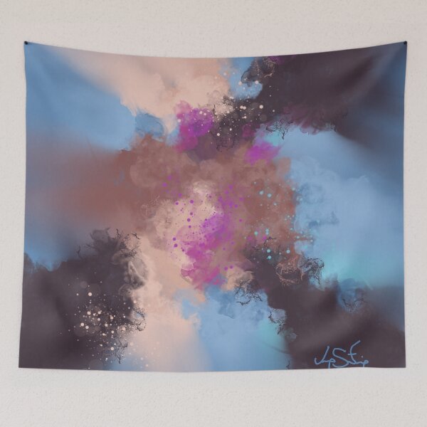 Item preview, Party In The Clouds - Blue Abstract designed and sold by Joey Santiago.