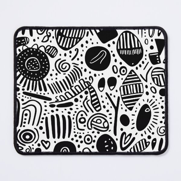 Item preview, Abstract doodles - Black on White designed and sold by the99thstudio.