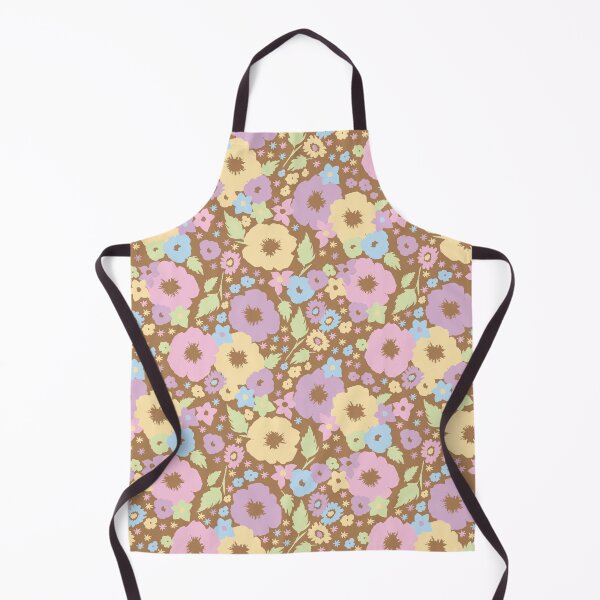 Item preview, BROWN PASTEL BOHO MODERN FLOWERS designed and sold by blomastudios.