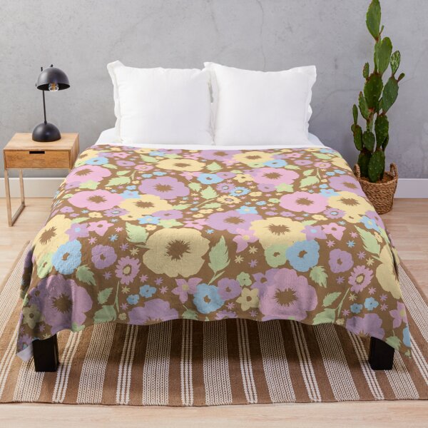 Item preview, BROWN PASTEL BOHO MODERN FLOWERS designed and sold by blomastudios.