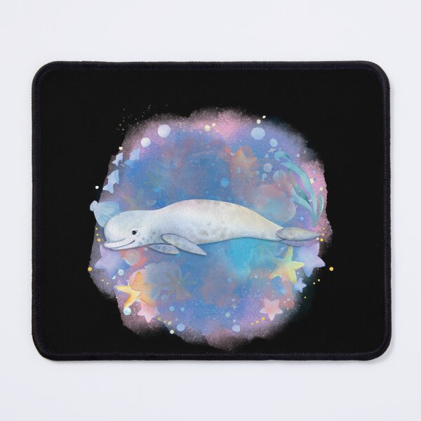 Item preview, White Beluga Whale Watercolor designed and sold by kuremureDesign.
