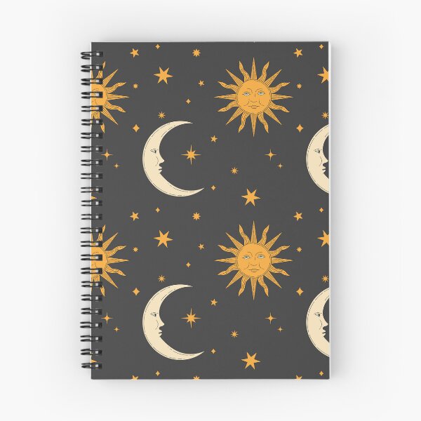 Item preview, Retro Celestial Pattern 02 - Black designed and sold by Megs Lang.
