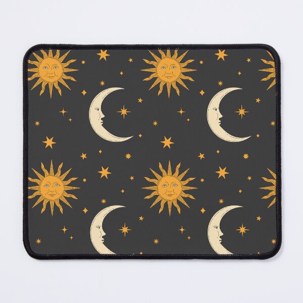 Item preview, Retro Celestial Pattern 02 - Black designed and sold by Megs Lang.