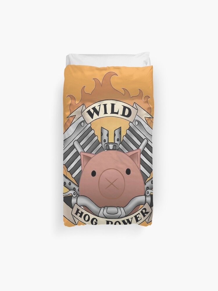 Wild Hog Power Duvet Cover By Jimcatinnes Redbubble