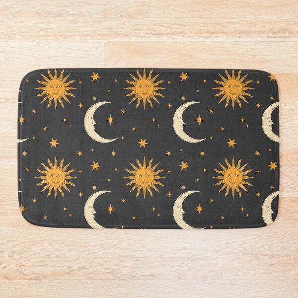 Item preview, Retro Celestial Pattern 02 - Black designed and sold by Megs Lang.