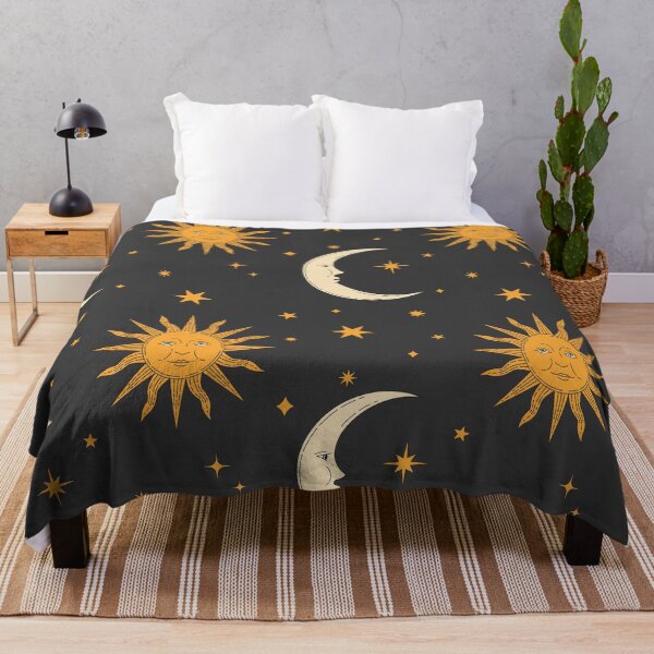 Item preview, Retro Celestial Pattern 02 - Black designed and sold by Megs Lang.