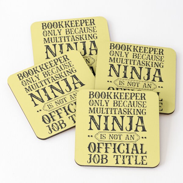 Item preview, Bookkeeper Only Because Ninja Funny designed and sold by kamrankhan.