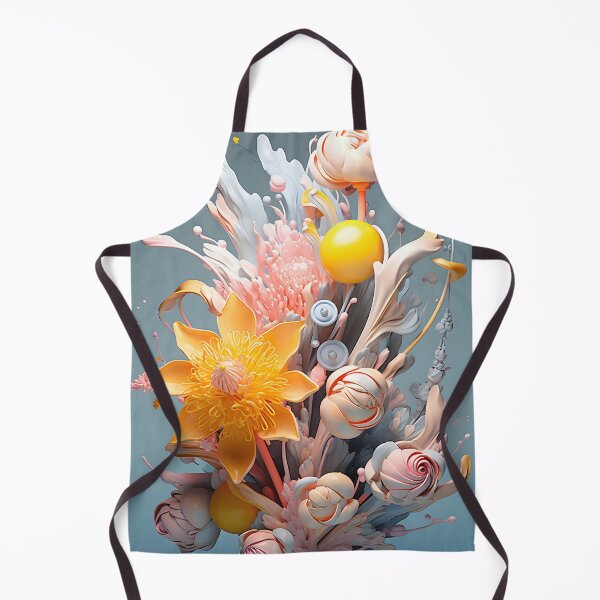 Item preview, Flower glass sculpture - 3D render in pastel colors designed and sold by PoppinArtFox.
