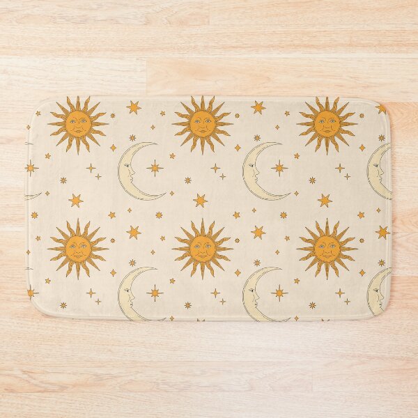 Item preview, Retro Celestial Pattern 02 - Cream designed and sold by Megs Lang.