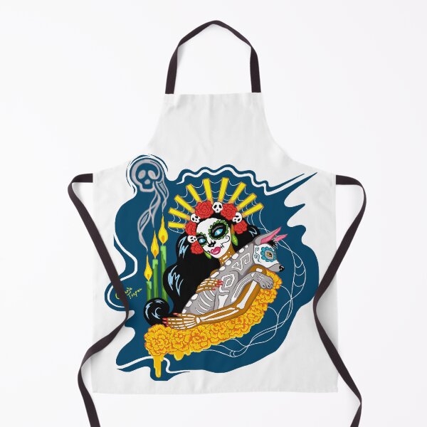 Item preview, Catrina and Xoloitzcuintle designed and sold by TsapunDariaArt.