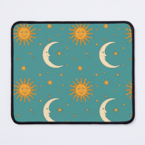 Item preview, Retro Celestial Pattern 02 - Turquoise designed and sold by Megs Lang.