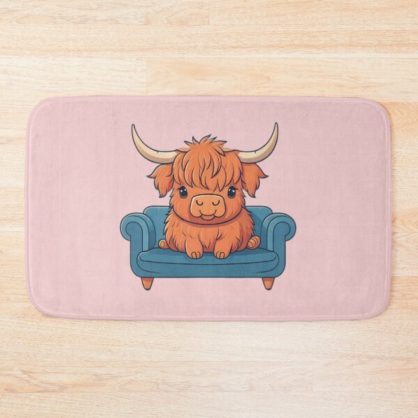 Item preview, Scottish Highland cow watching TV designed and sold by Nolan6.