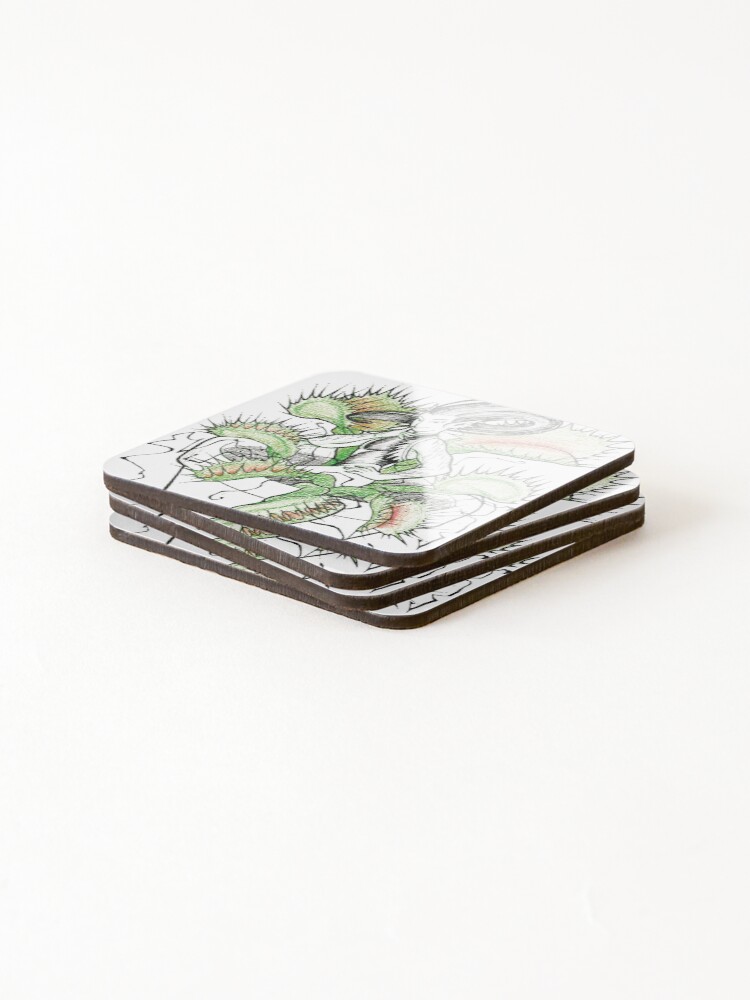 Thumbnail 4 of 5, Coasters (Set of 4), Elf flytrap designed and sold by Cris-Linger1.