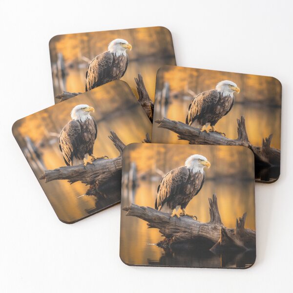 Item preview, Bald Eagle Perched On A Broken Log designed and sold by CustomCoolStuff.