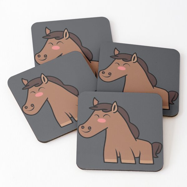 Item preview, Cute Adorable Smiling Horse designed and sold by SwanAndStone.