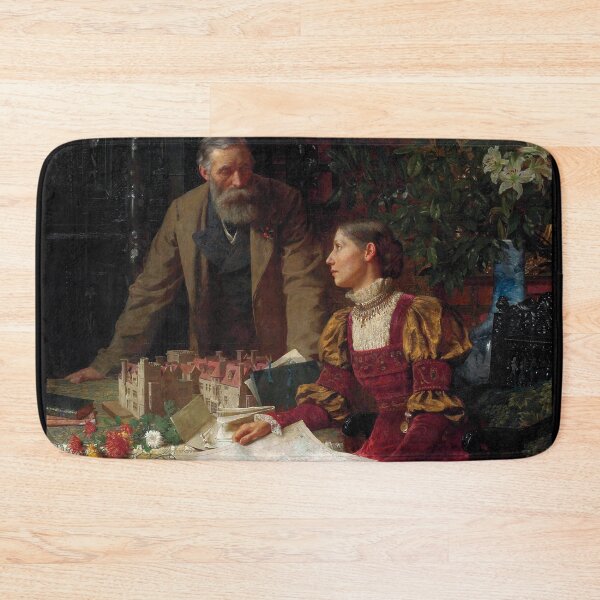 Item preview, The House Builders - Sir Frank Dicksee designed and sold by forgottenbeauty.