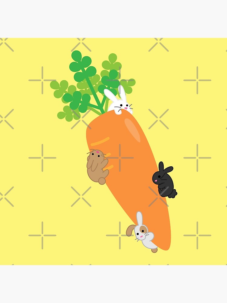 Giant Carrot and Bunnies by BambooKoi