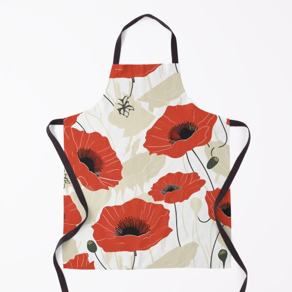 Item preview, Poppy and honeybee, a vibrant partnership in the garden. designed and sold by StrawberryJolly.