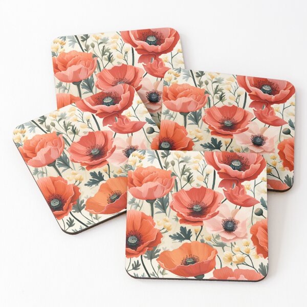 Item preview, Opulent orange poppy with delicate paper-thin petals. designed and sold by StrawberryJolly.