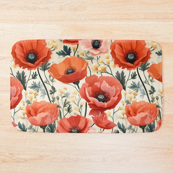 Item preview, Opulent orange poppy with delicate paper-thin petals. designed and sold by StrawberryJolly.