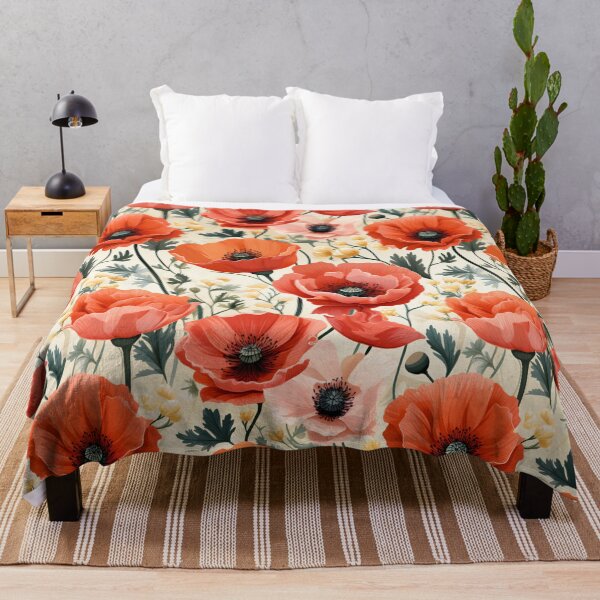 Item preview, Opulent orange poppy with delicate paper-thin petals. designed and sold by StrawberryJolly.