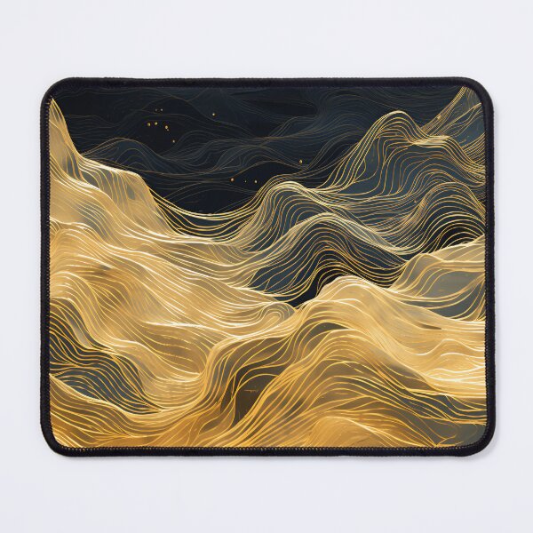 Item preview, Abstract topography with gold earthtones designed and sold by dcrc.