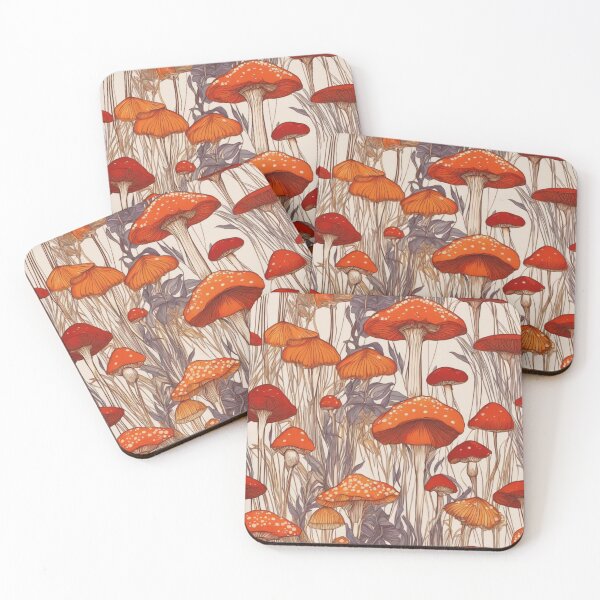 Item preview, Mushroom and Grass Pattern designed and sold by Rafal Saluszewski.