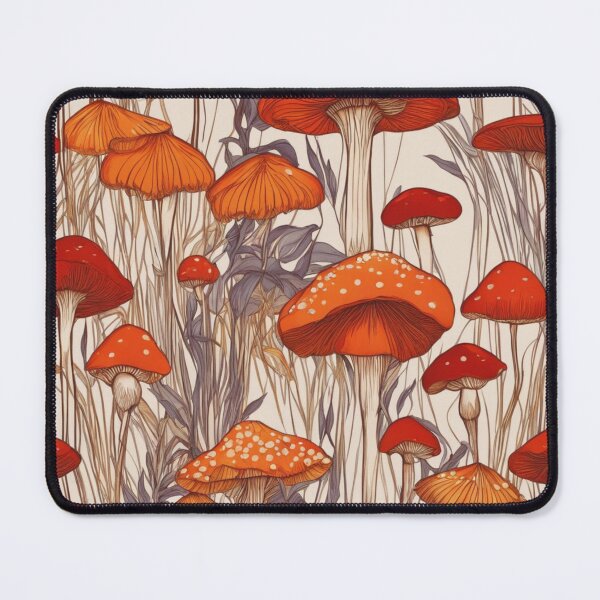 Item preview, Mushroom and Grass Pattern designed and sold by Rafal Saluszewski.