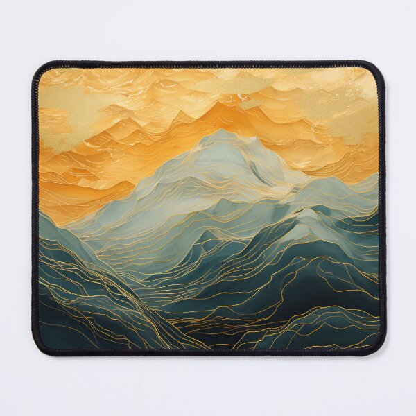 Item preview, Abstract topography with gold earthtones designed and sold by dcrc.