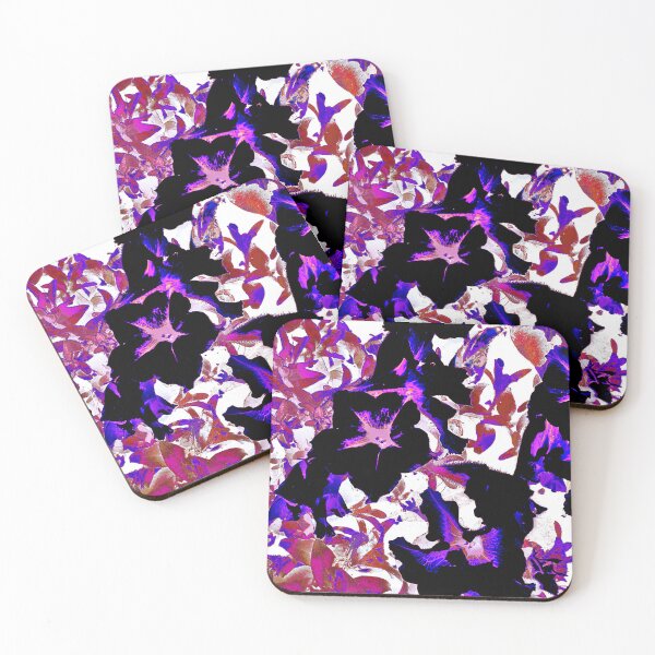 Item preview, black flowers with pink petals designed and sold by Gabriel BOCQUAIRE.