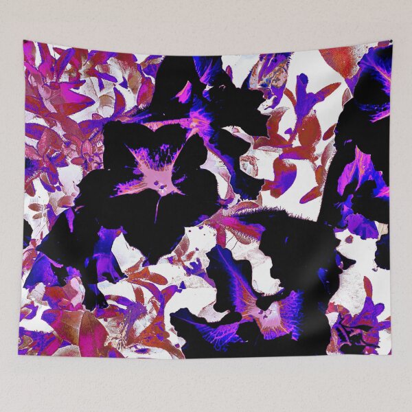 Item preview, black flowers with pink petals designed and sold by Gabriel BOCQUAIRE.
