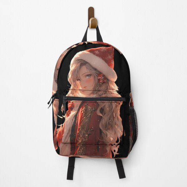 Item preview, Drawing of an anime lady in the style of Santa Claus designed and sold by AI-Only Creations.