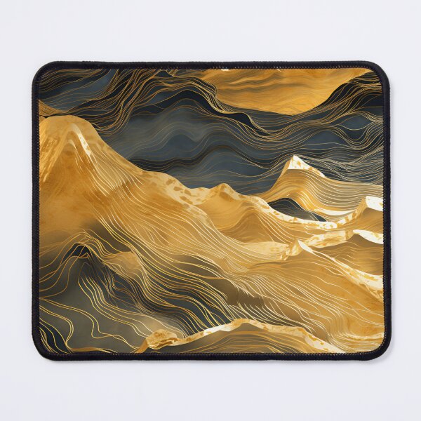 Item preview, abstract topography with gold earthtones designed and sold by dcrc.
