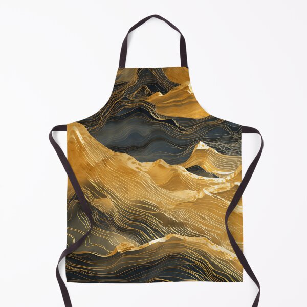 Item preview, abstract topography with gold earthtones designed and sold by dcrc.