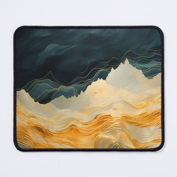 Item preview, abstract topography with gold earthtones designed and sold by dcrc.