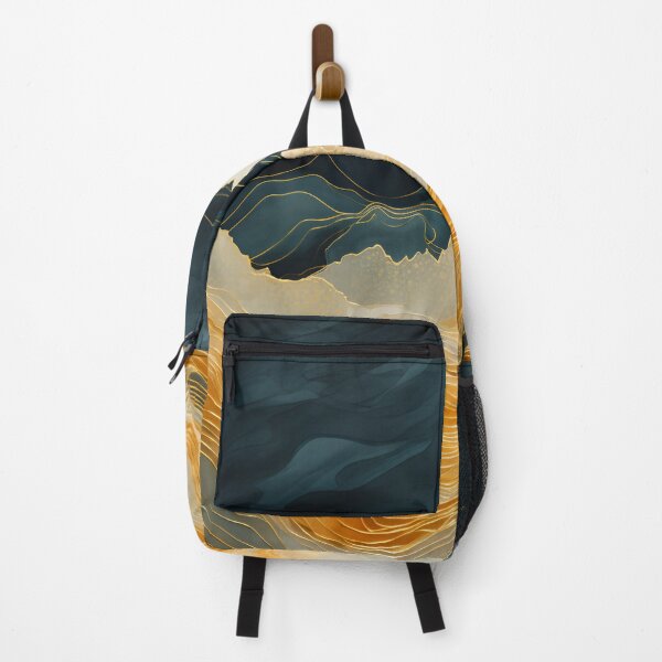Item preview, abstract topography with gold earthtones designed and sold by dcrc.