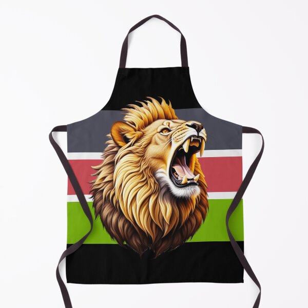 Item preview, Kenya Flag and Lion designed and sold by All Year Round.