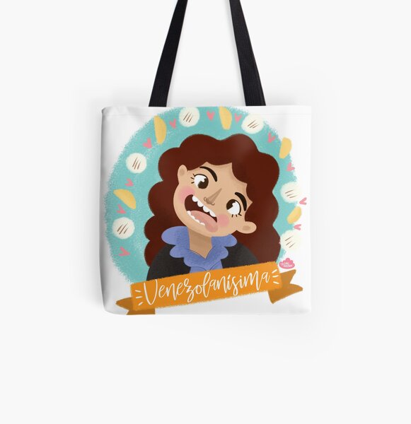 Lau Ilustra - Venezolana All Over Print Tote Bag