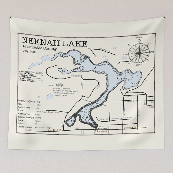 Item preview, Neenah Lake WI Marquette County designed and sold by Jean Plout.