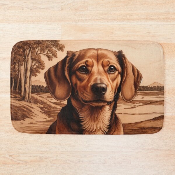 Item preview, Dachshund: The Courageous Charm of Wood (Pyro Pets Art - 097) designed and sold by pyropetsart.