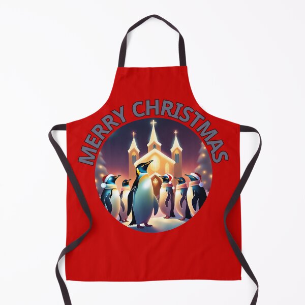 Artikelvorschau, Fröhliche Weihnachtspinguine: Weihnachtslieder vor der Kirche entworfen und verkauft von ChicTrendz.