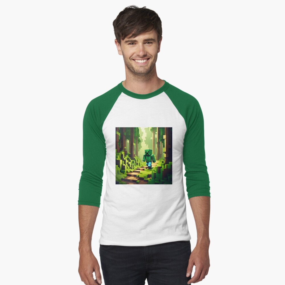 Aperçu de l'œuvre T-shirt baseball manches ¾ créée et vendue par PlanetMarker.