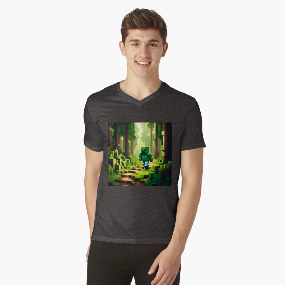Aperçu de l'œuvre T-shirt col V créée et vendue par PlanetMarker.
