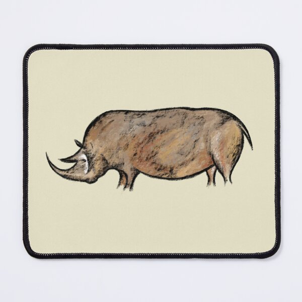 Item preview, Prehistoric cave painting of a rhinoceros from Chauvet Cave designed and sold by archbestos.