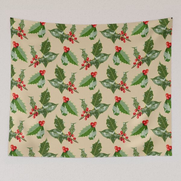 Item preview, Holly Leaves and Berries designed and sold by AbigailHerman.