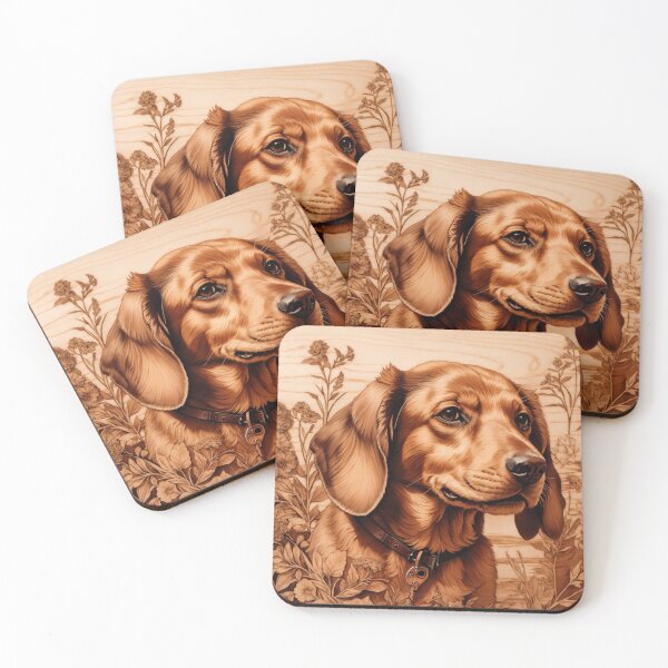 Item preview, Dachshund: The Courageous Charm of Wood (Pyro Pets Art - 099) designed and sold by pyropetsart.