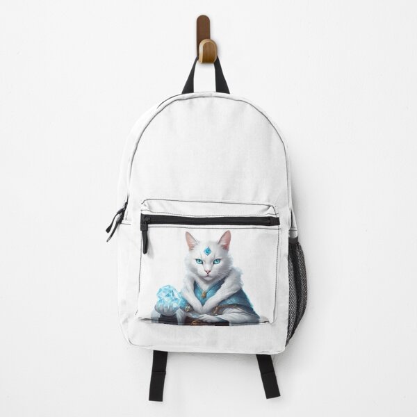 Item preview, White cat mage with ice power designed and sold by Luokos.