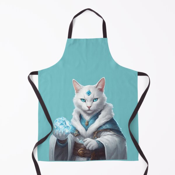 Item preview, White cat mage with ice power designed and sold by Luokos.